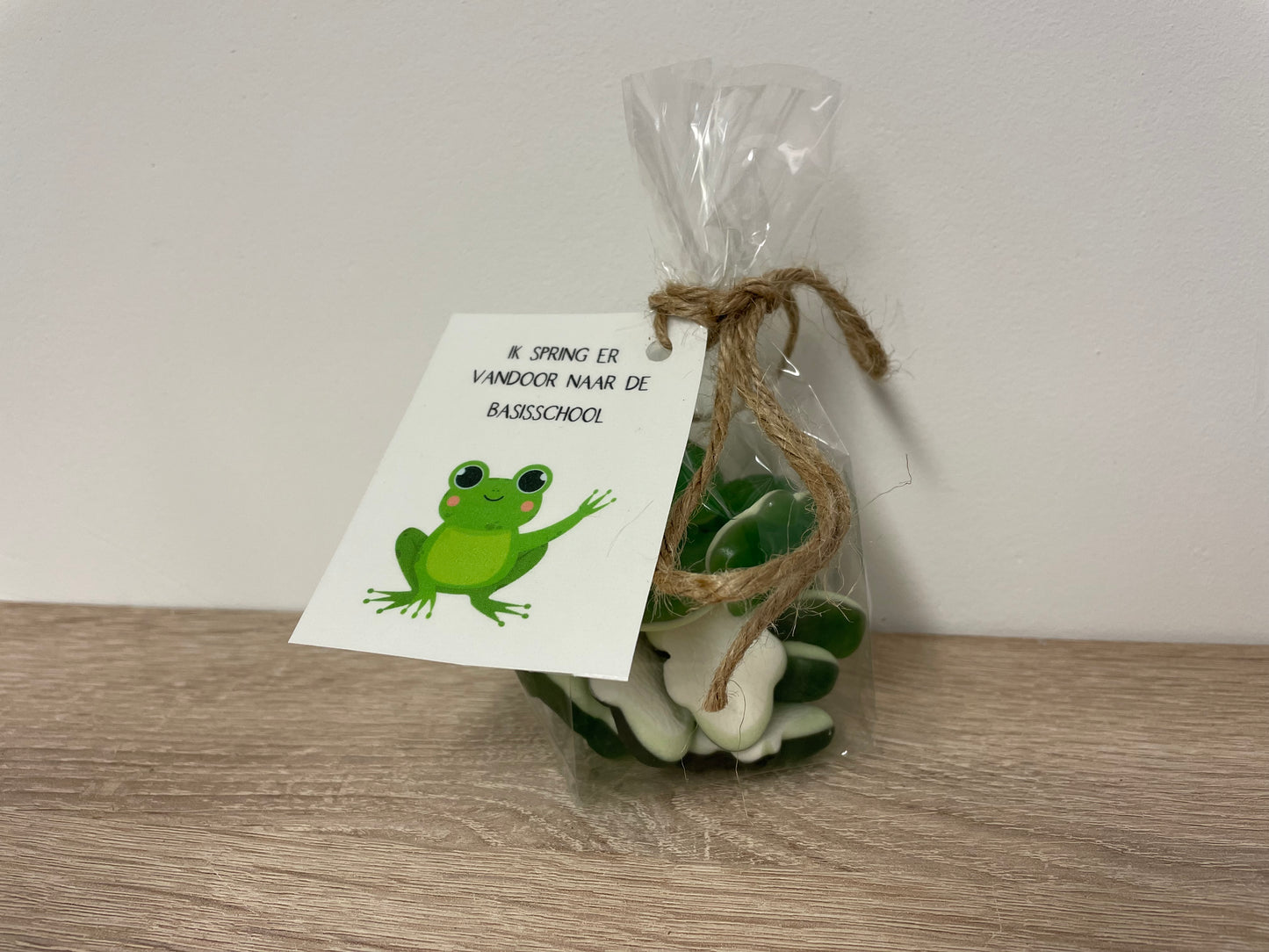 Cellofaanzakje 'Ik SPRING er vandoor!'