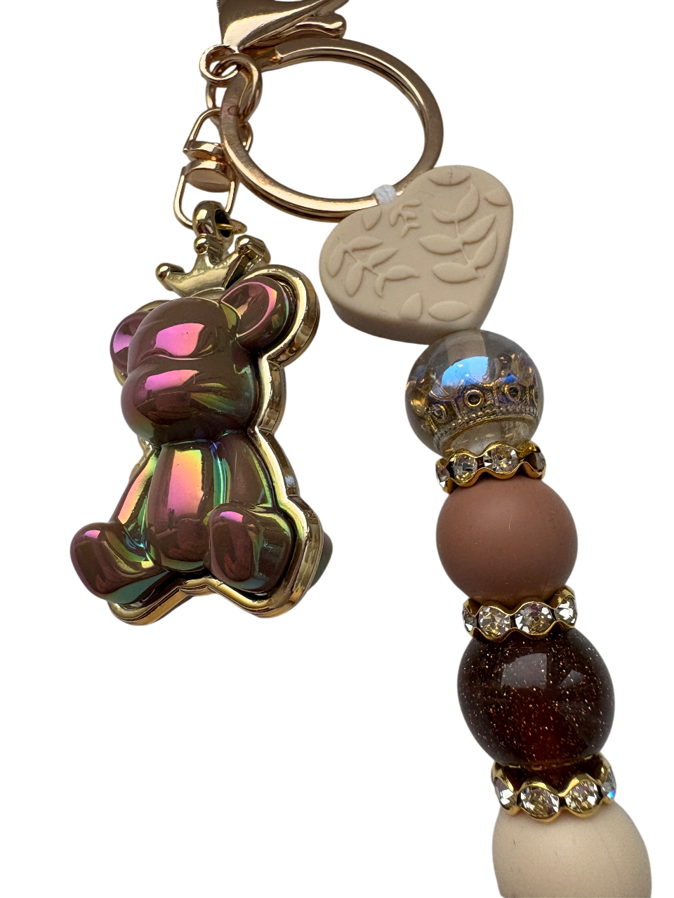 Sleutelhanger deluxe met bruin beertje