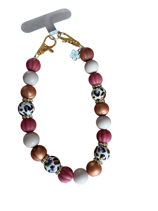 Telefoonketting (pols) Rowena met bedeltje