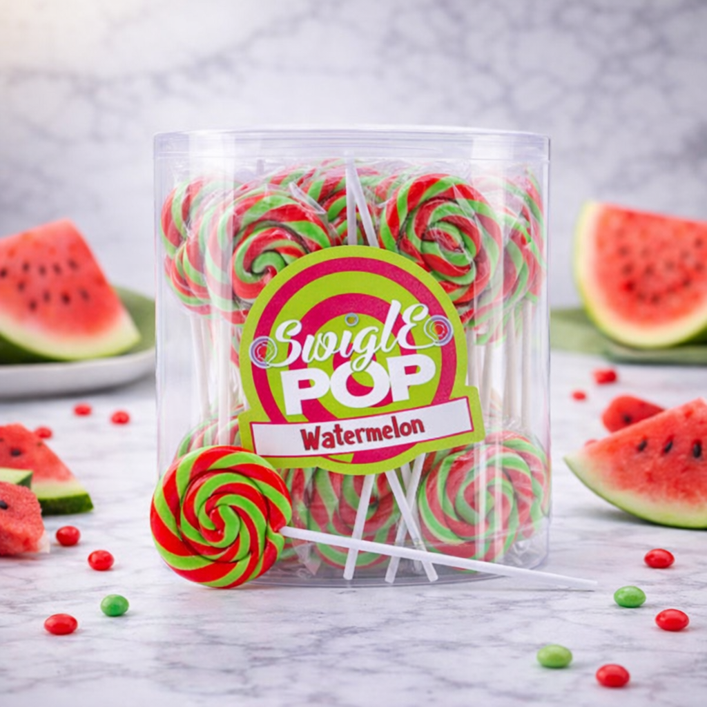 Swigle pop mini 4,5cm watermeloen