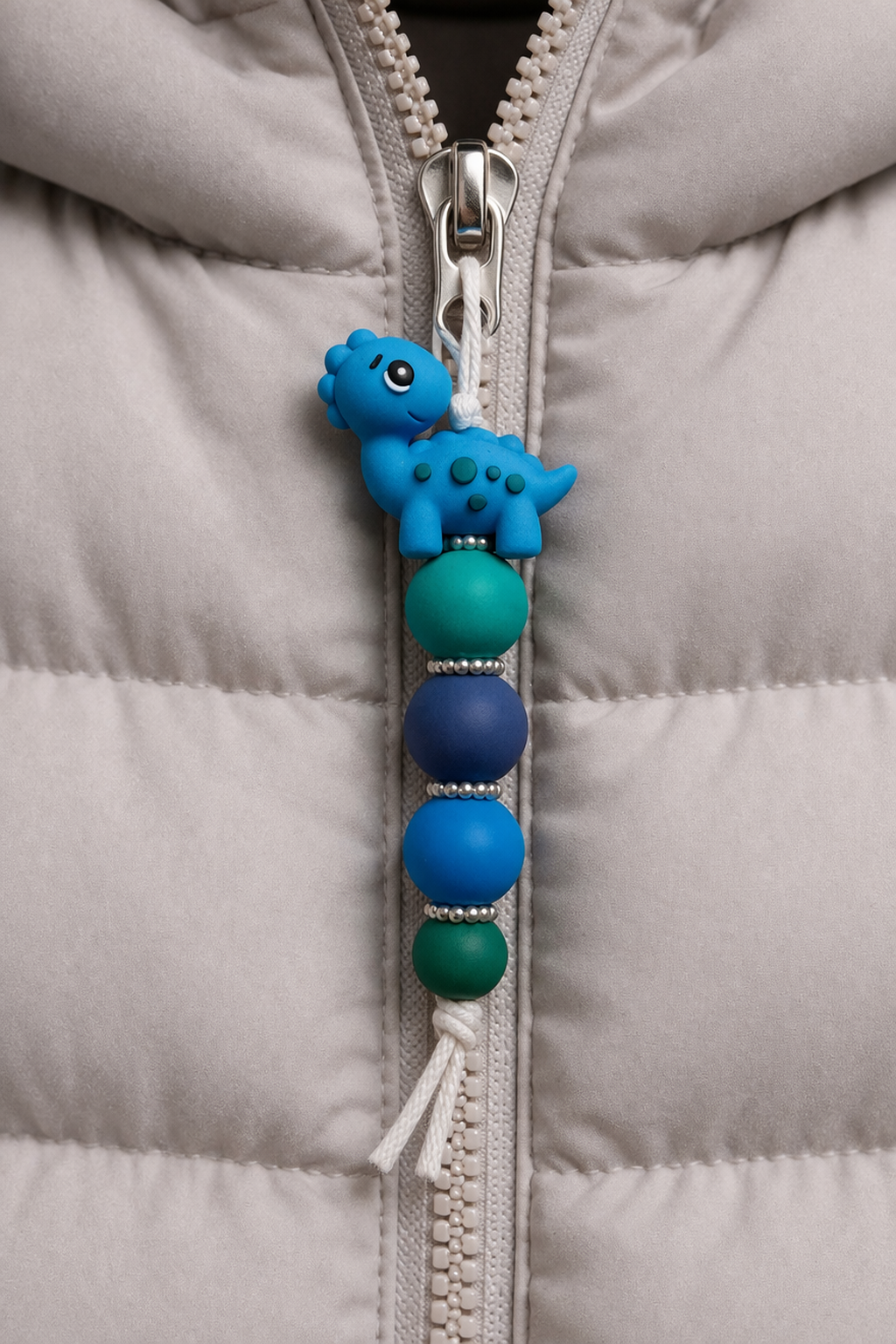 Jaszipper dino "blauw"