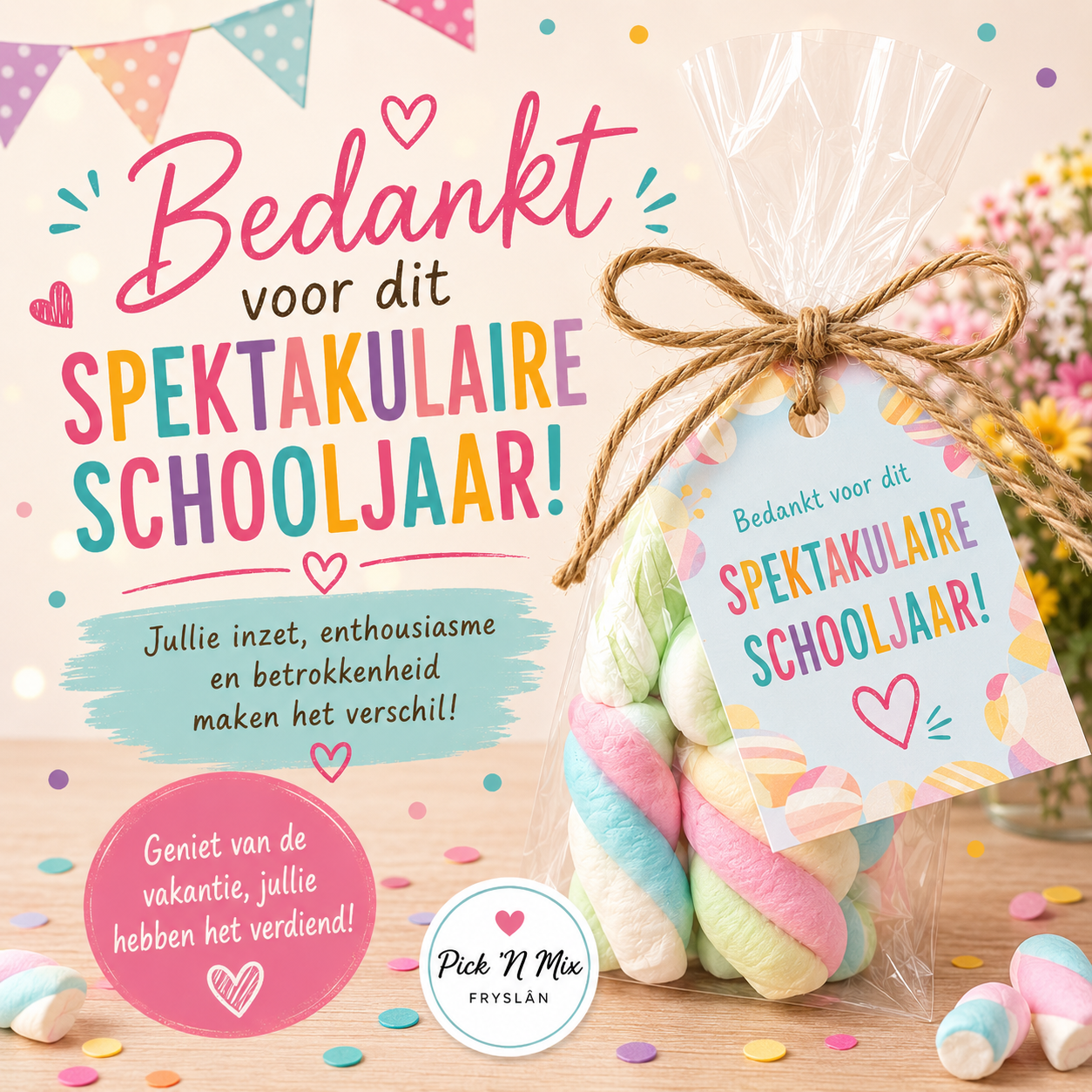 Bedankt "spektaculaire" schooljaar