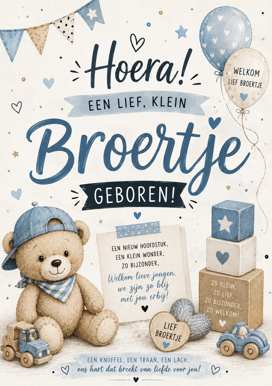 Stoer beertje broertje