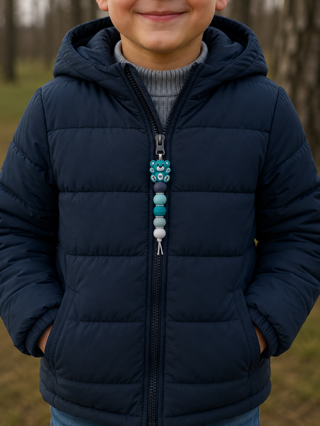 Jaszipper beertje "groen"