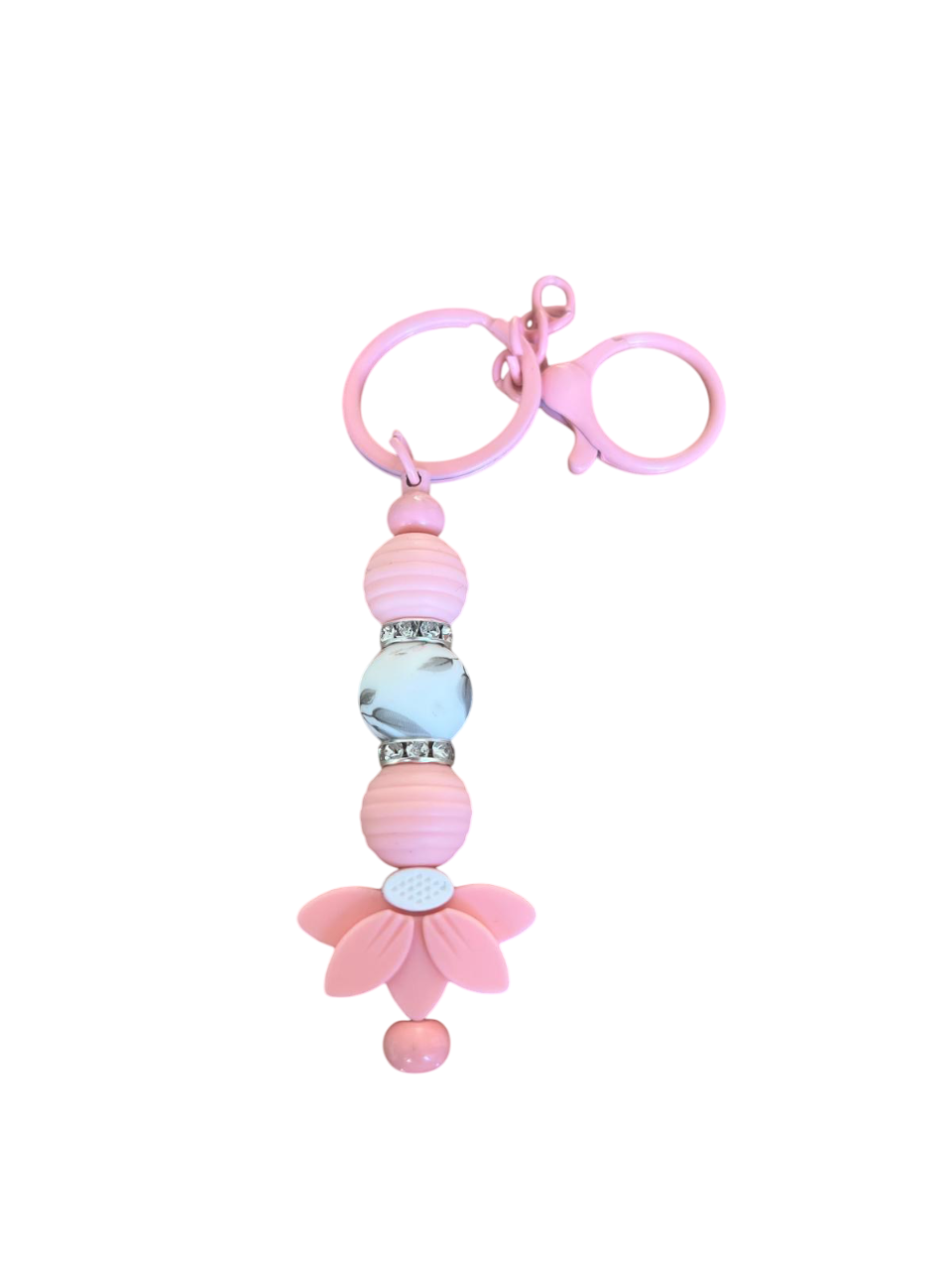 Sleutelhanger (flower) roze