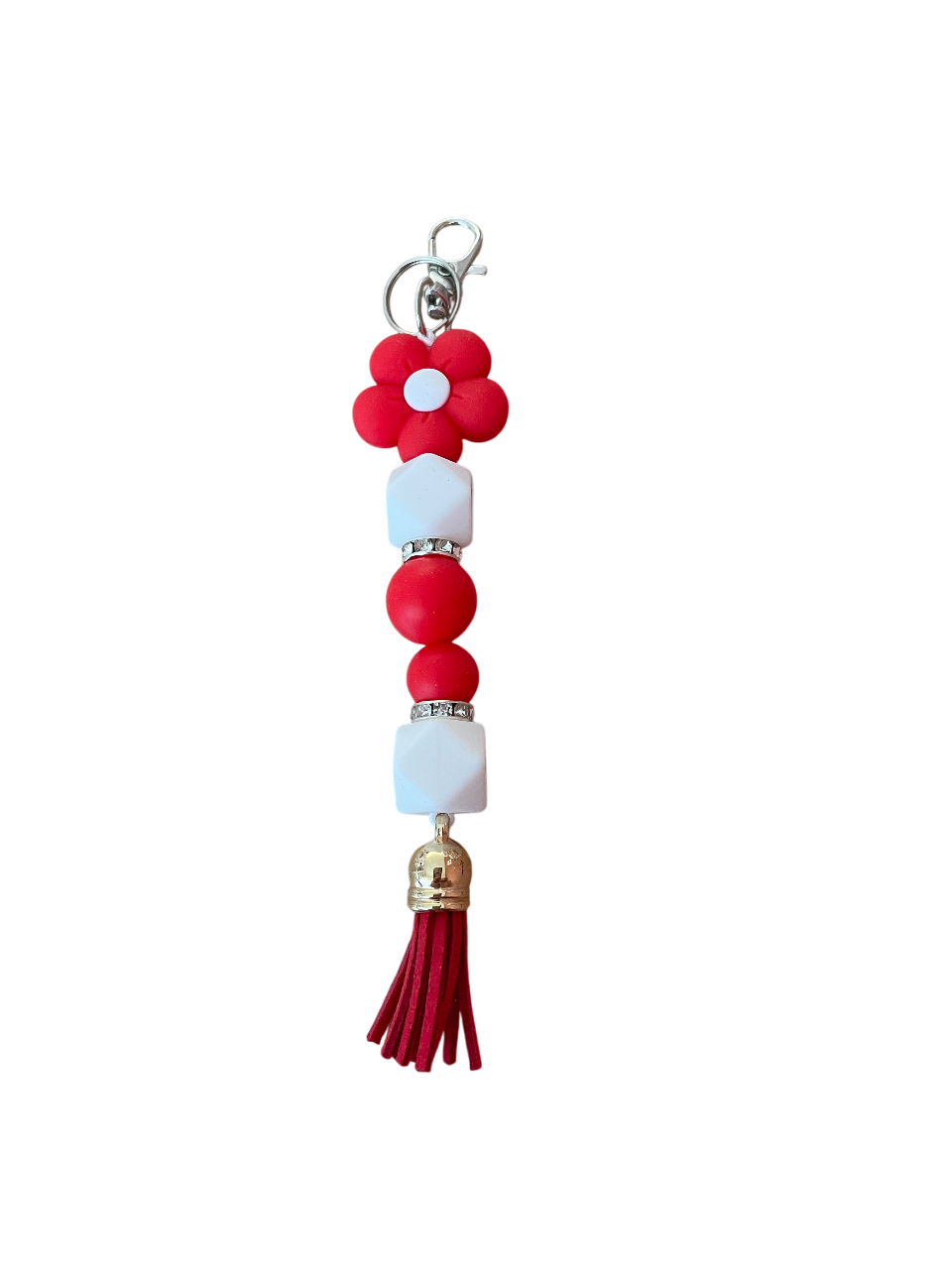 Tassenhanger dikke bloem rood