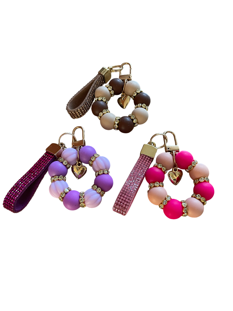 Tassenhanger deluxe met bedel (goud)