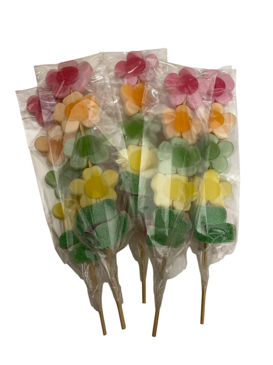 Happy flower traktatie met sticker