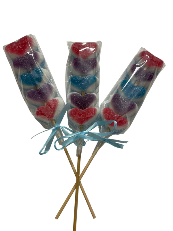 Hartjes traktatie (blauw) met sticker