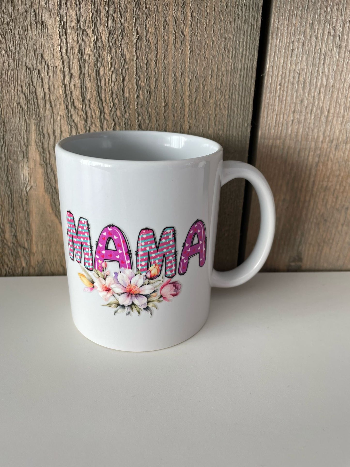 Moederdag mok "Mama met flowers"