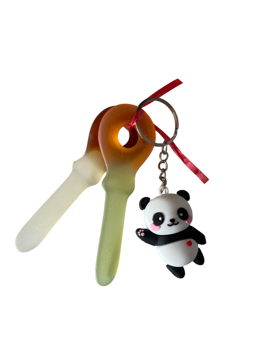 Panda sleutelhanger met snoepsleutels