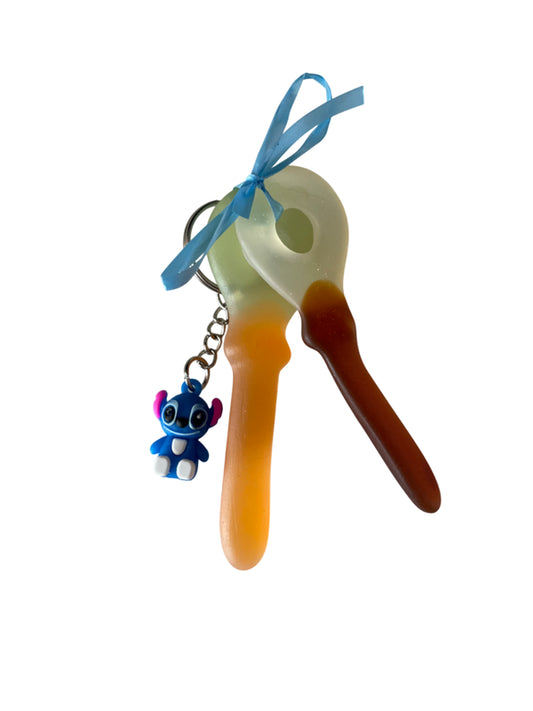 Sleutelhanger stitch met snoepsleutels