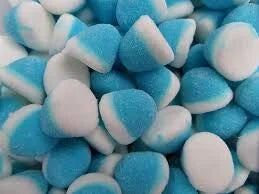 (11) Schuim twist kusje blauw