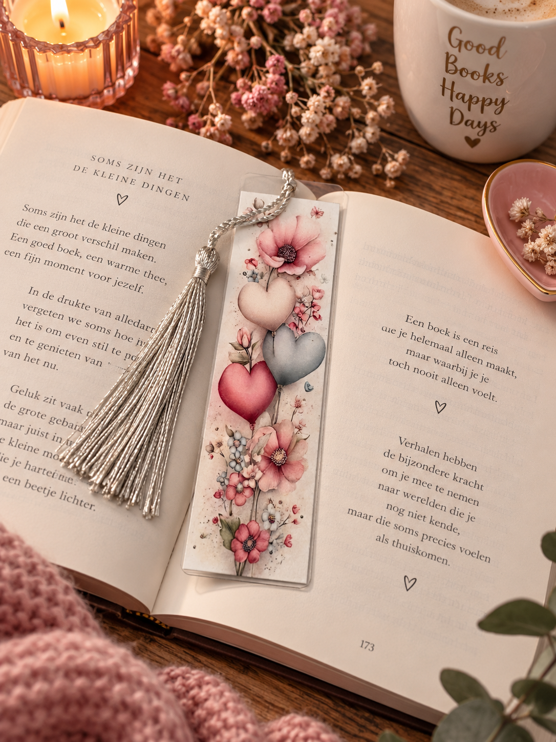 Boeken legger - Liefde in bloei