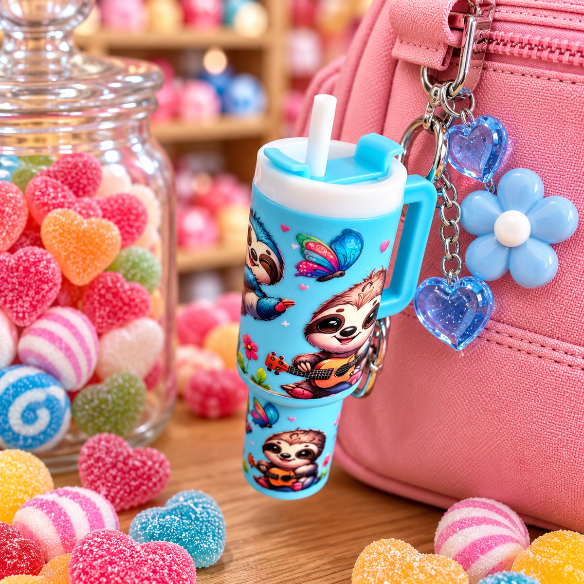 Mini Tumbler sleutel hanger (1)