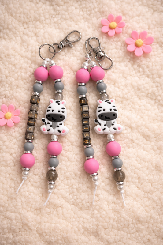 Besties sleutelhanger "zebra" (setje)