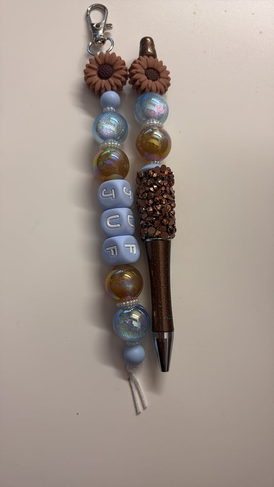 Setje voor Juf (blauw/bruin)