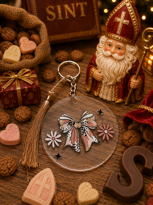 Sleutel hanger met wrap stickers