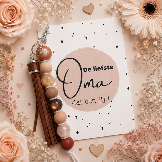 Omakadokaart "de liefste Oma dat ben jij!"