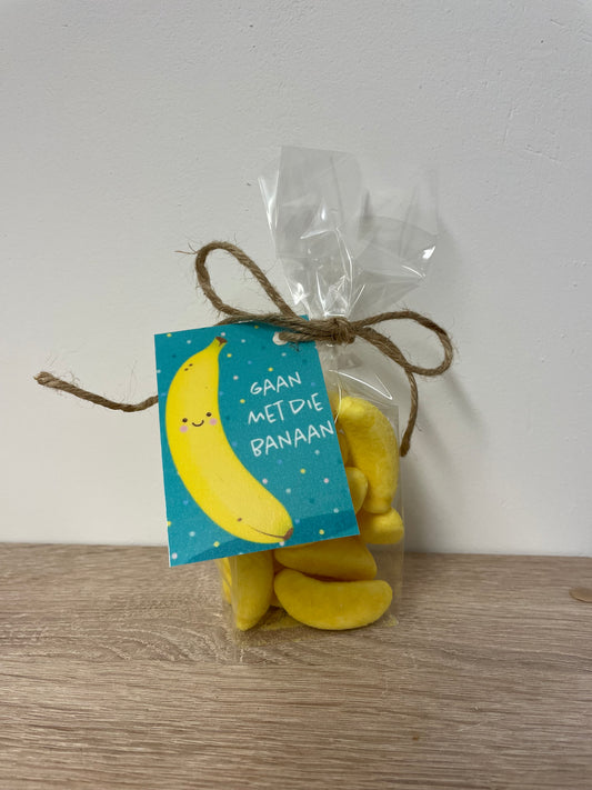 Cellofaanzakje 'Tijd om te gaan met die BANAAN'