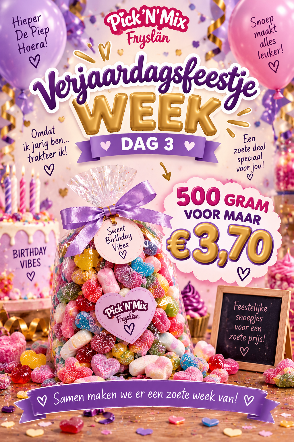 VERJAARDAGS actie dag 3