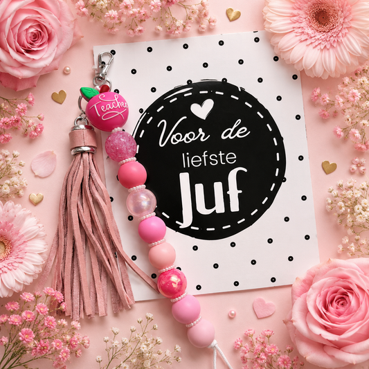 Juffenkadokaart "voor de liefste juf"
