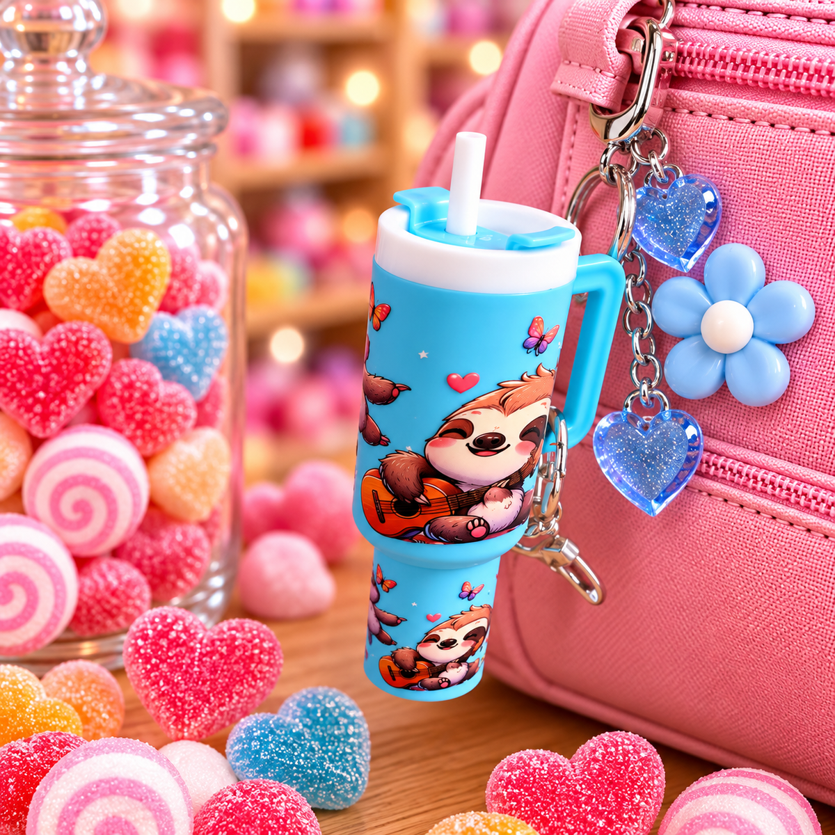 Mini Tumbler sleutel hanger (1)