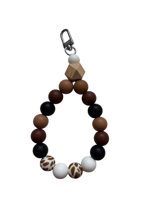 Sleutelhanger bruin tinten