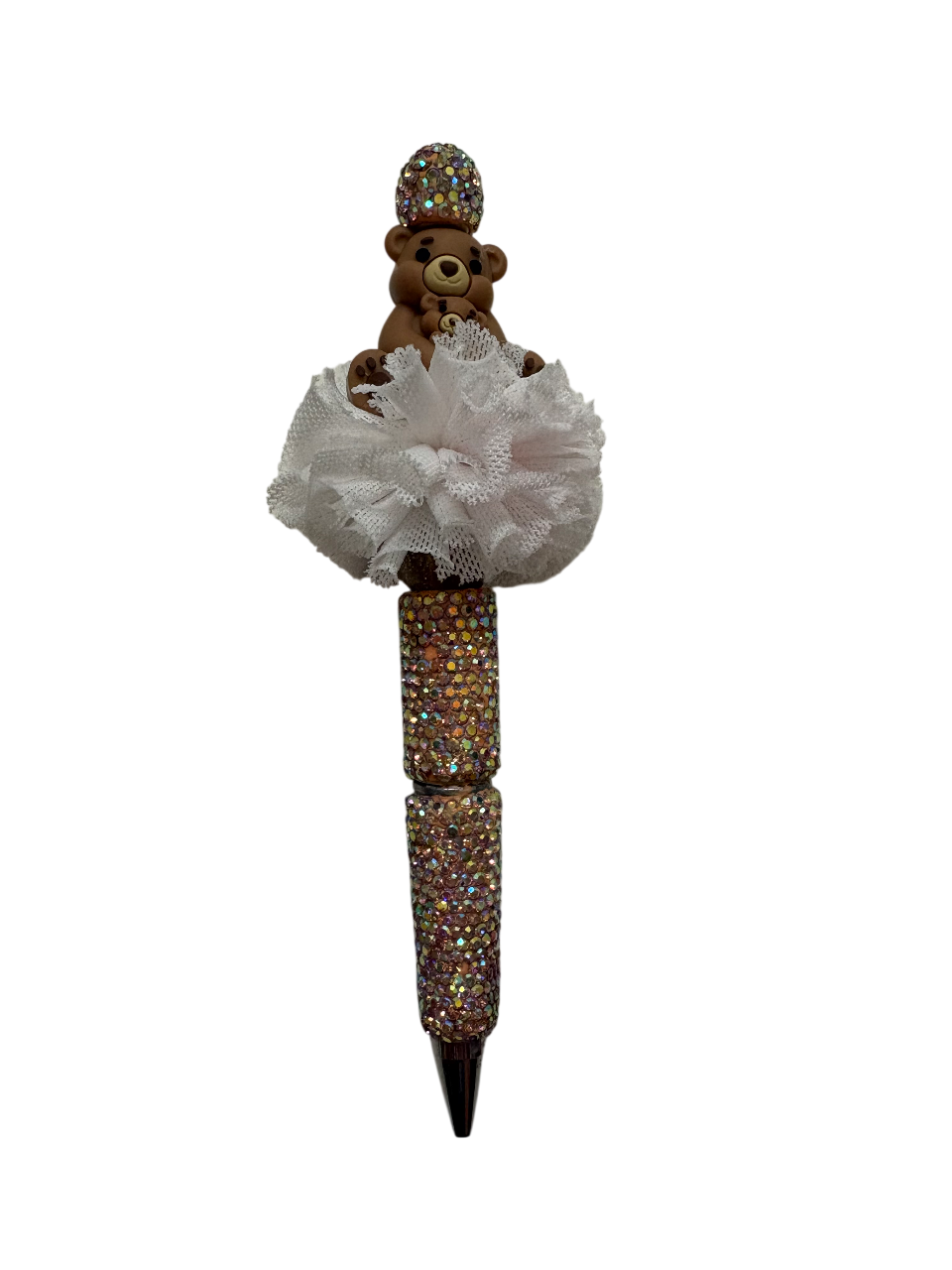 Rhinestone pen beertje