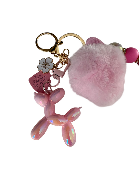 Sleutelhanger deluxe roze