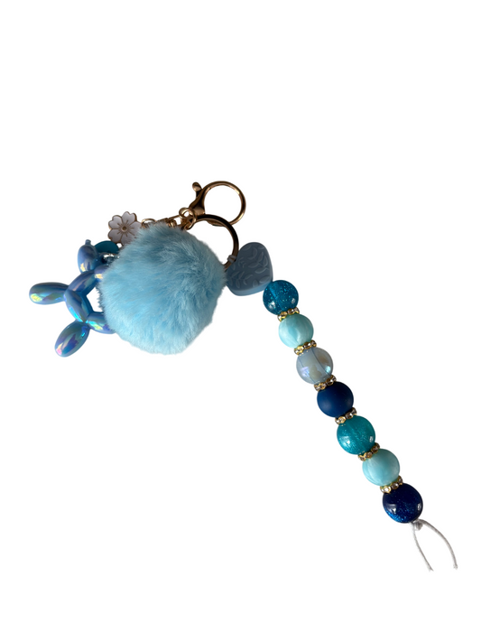 Sleutelhanger deluxe blauw