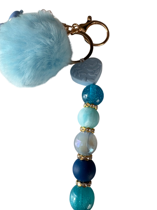 Sleutelhanger deluxe blauw