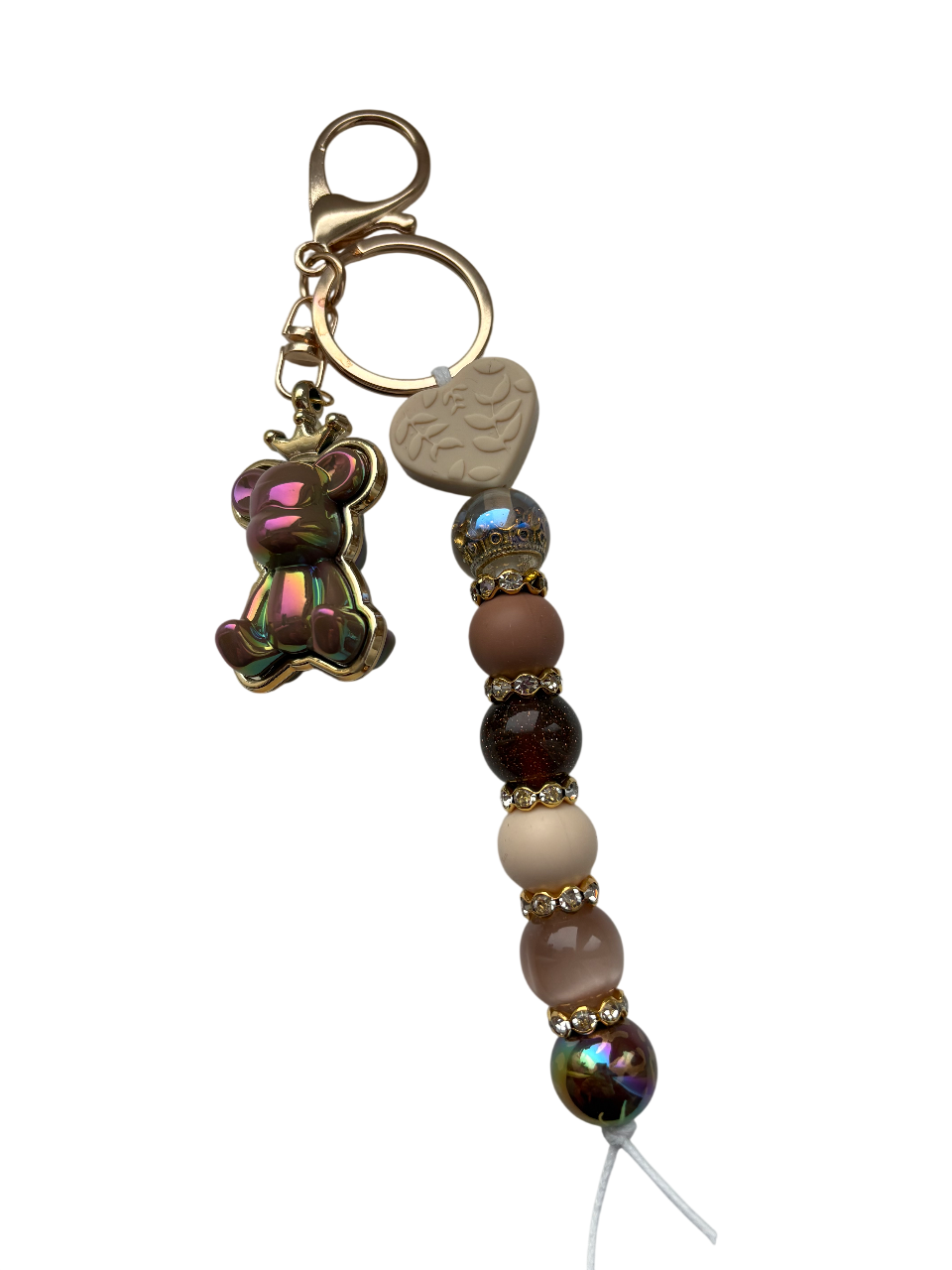 Sleutelhanger deluxe met bruin beertje