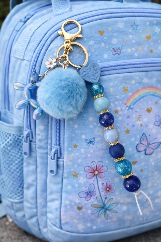 Sleutelhanger deluxe blauw