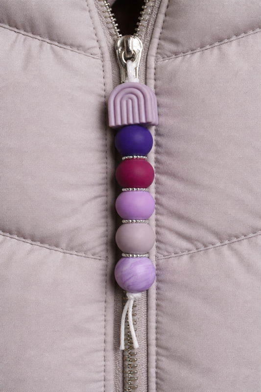 Jaszipper regenboog "paars"