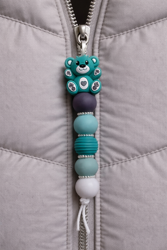 Jaszipper beertje "groen"