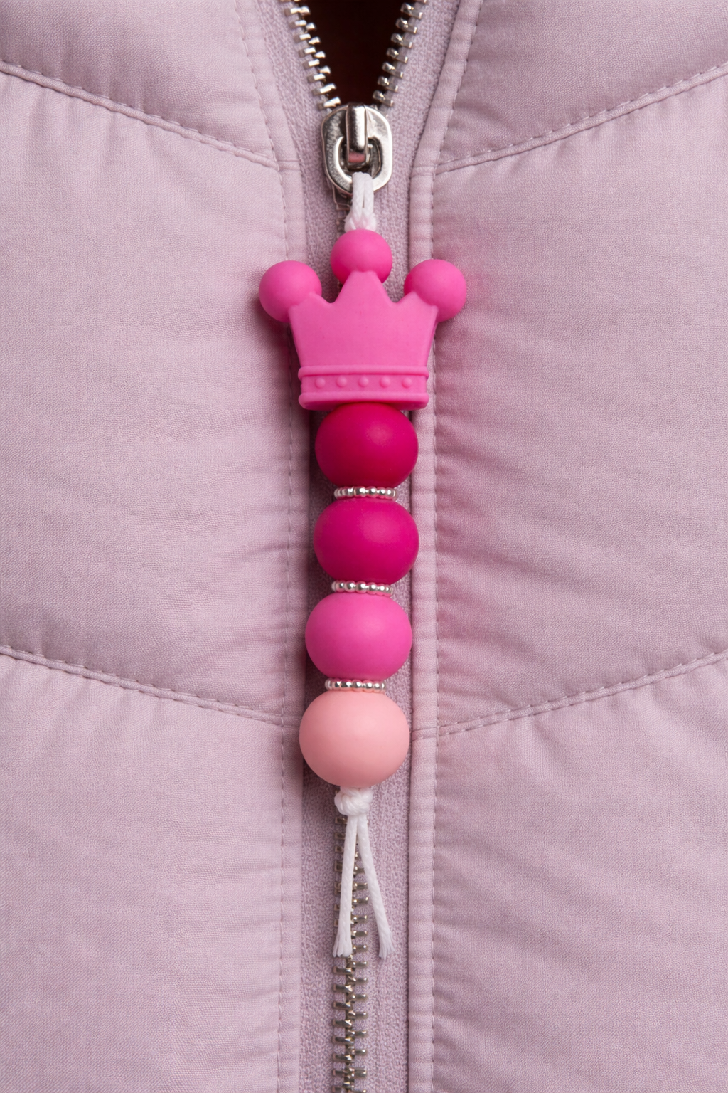 Jaszipper kroon "hard roze"