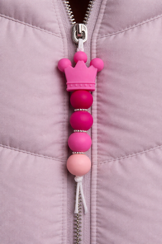 Jaszipper kroon "hard roze"