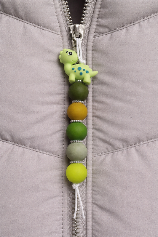 Jaszipper dino "groen"