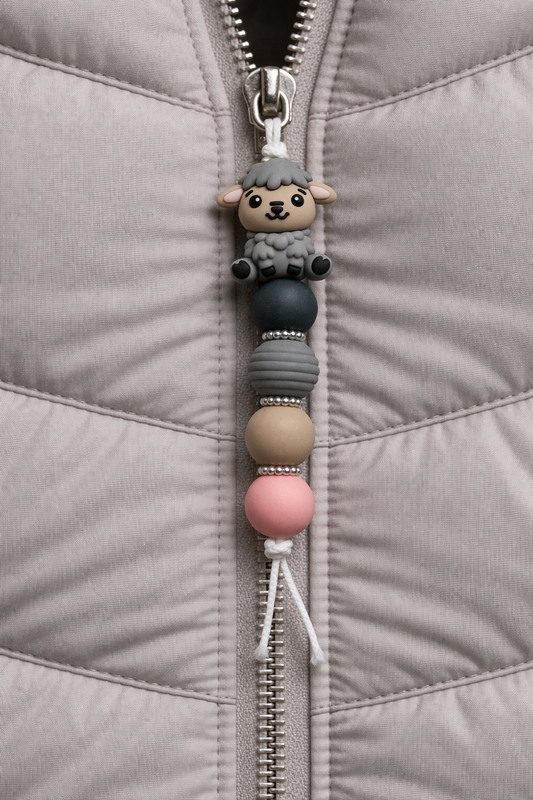 Jaszipper schaapje "grijs"