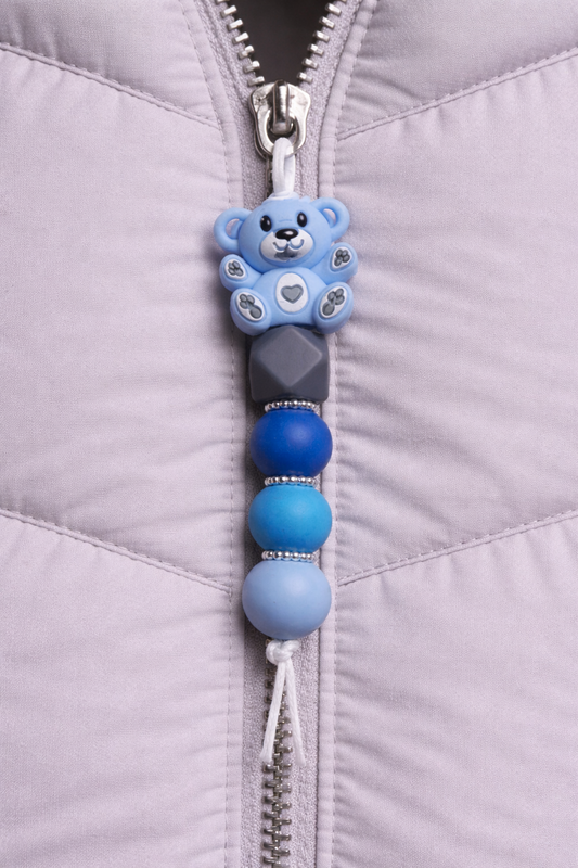 Jaszipper beertje "blauw"