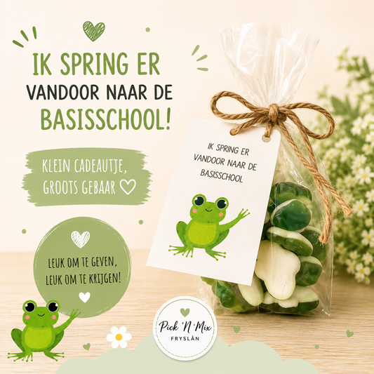 Cellofaanzakje 'Ik SPRING er vandoor!'