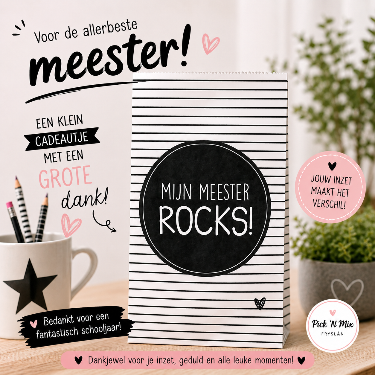 Gift bag voor Lieve Meester
