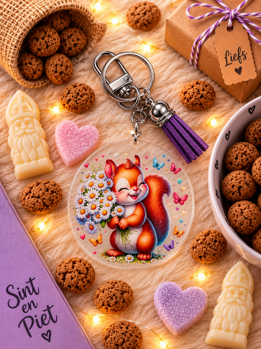 Sleutel hanger met wrap stickers