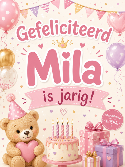 Beertje met kado