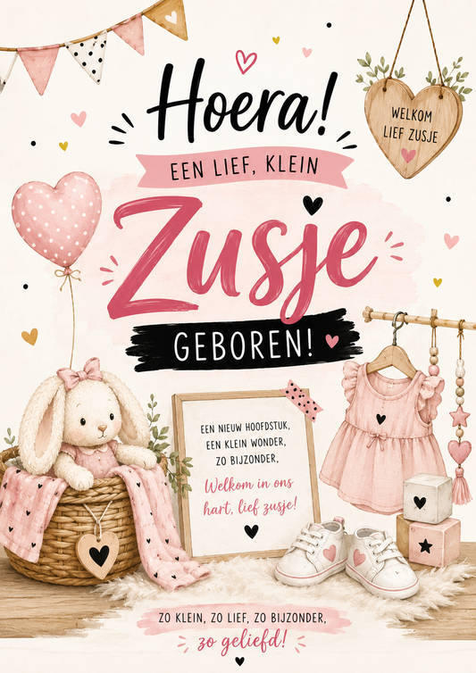 Lief konijntje zusje
