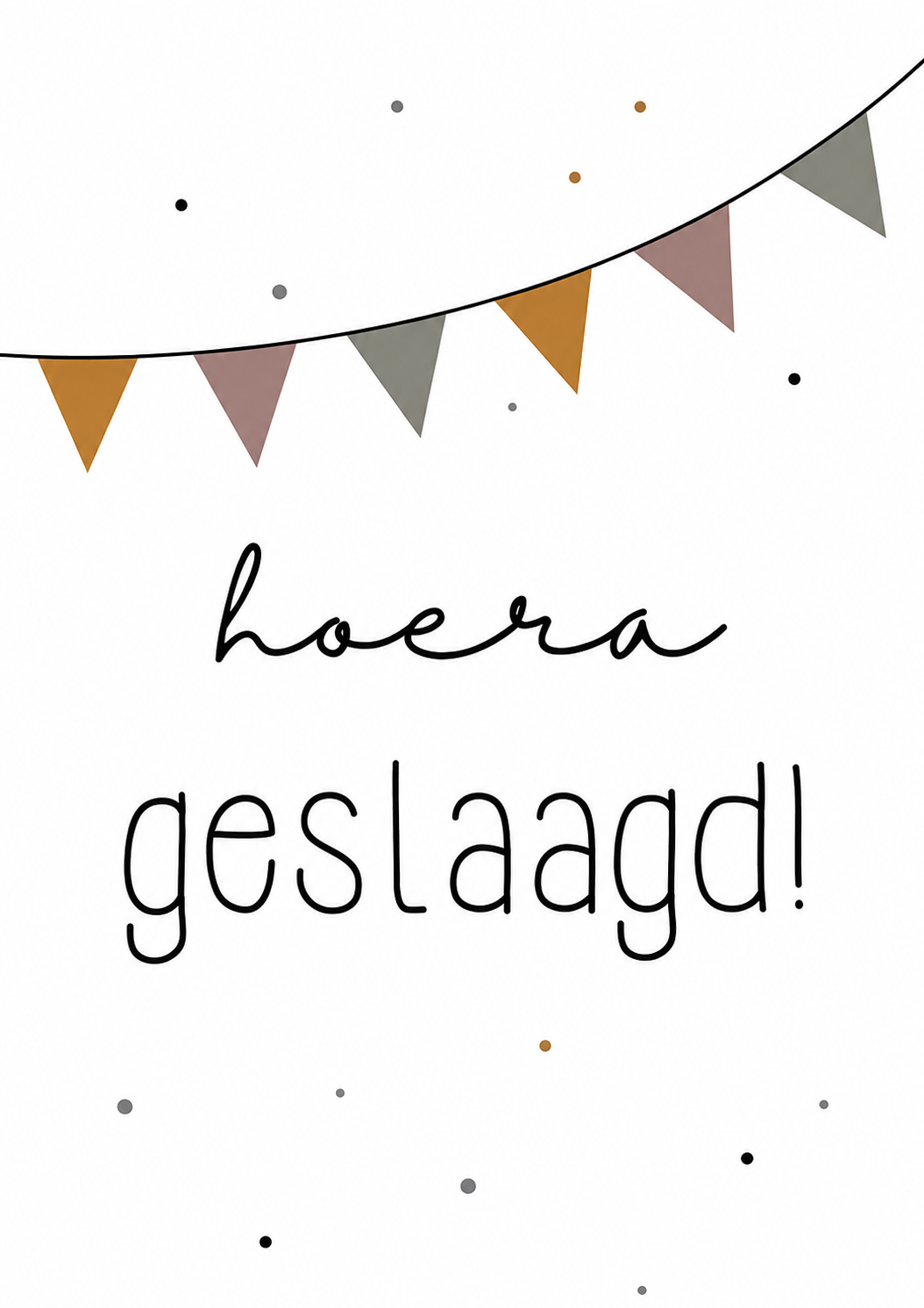 Hoera geslaagd!