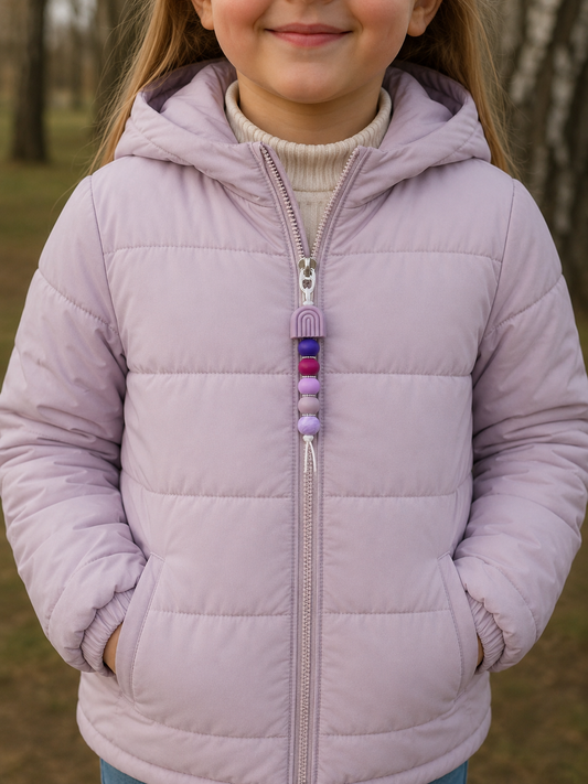 Jaszipper regenboog "paars"