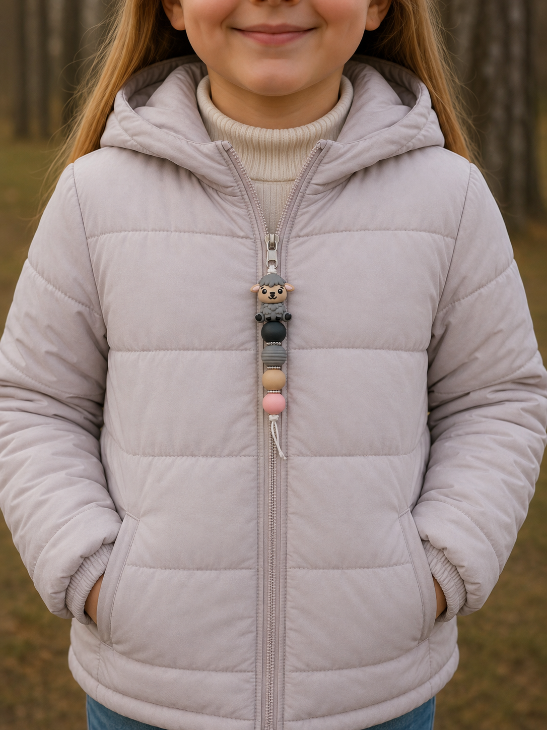 Jaszipper schaapje "grijs"