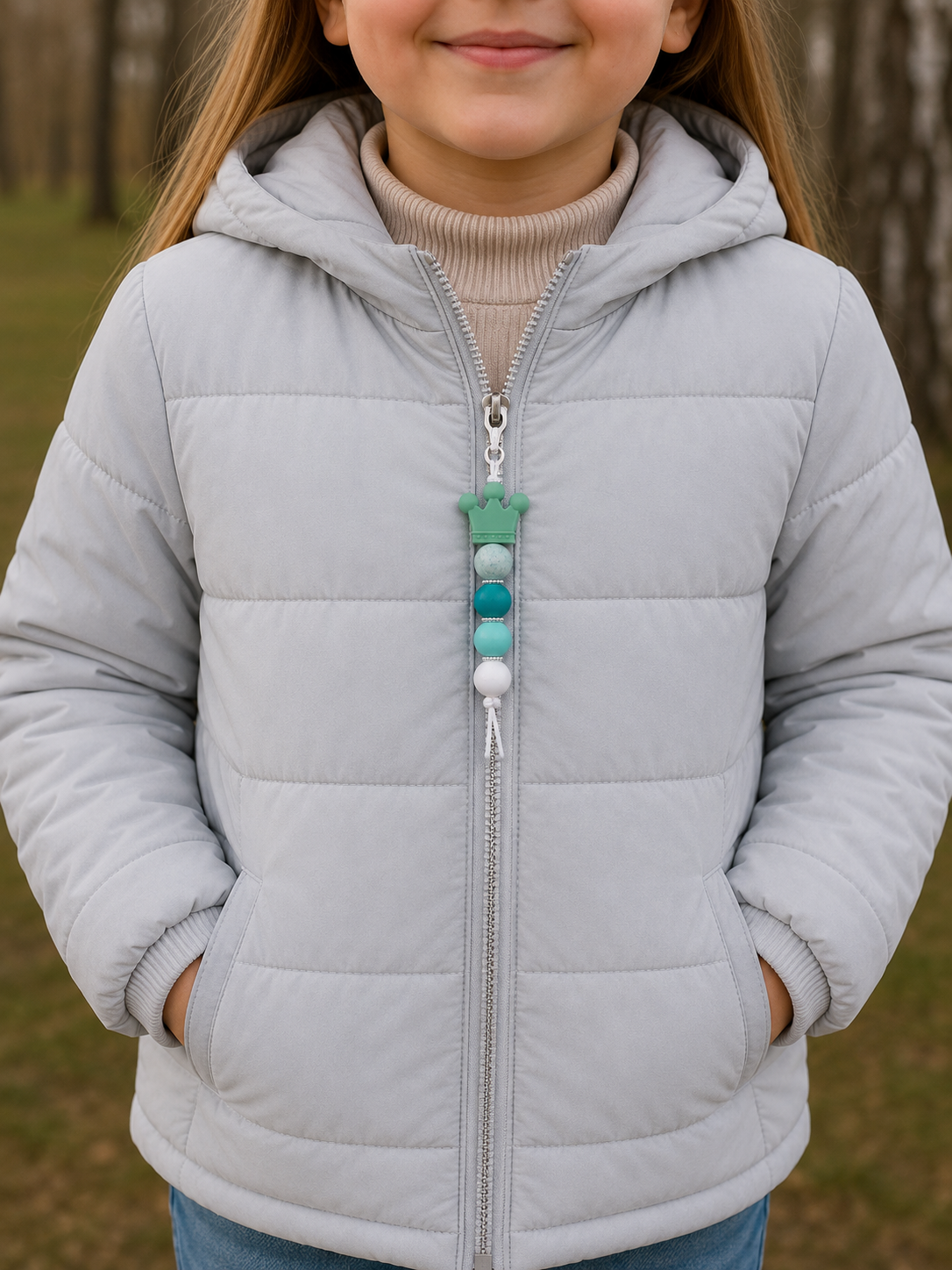 Jaszipper kroon "mint"